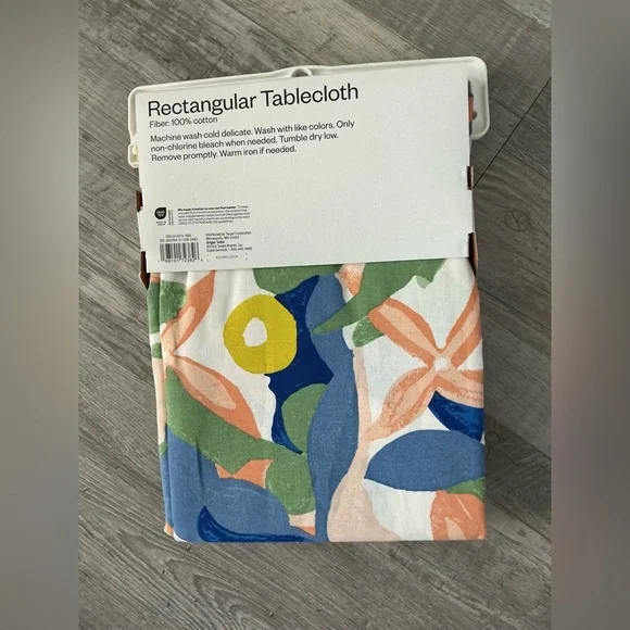 FLORAL COTTON RECTANGULAR TABLECLOTH - Picture 2 of 3